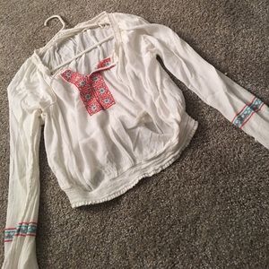 Boho styled Hollister top